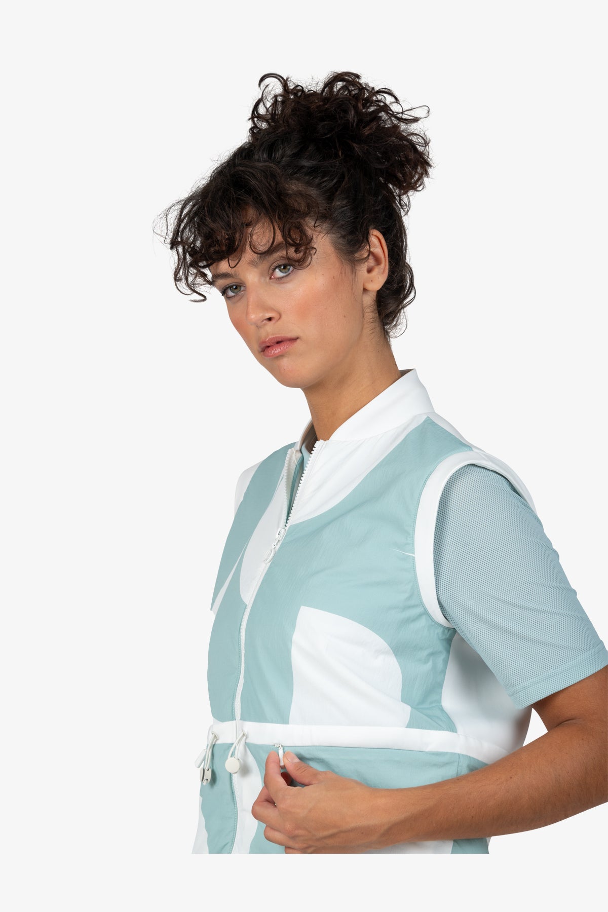 Vest with Stand-up Collar