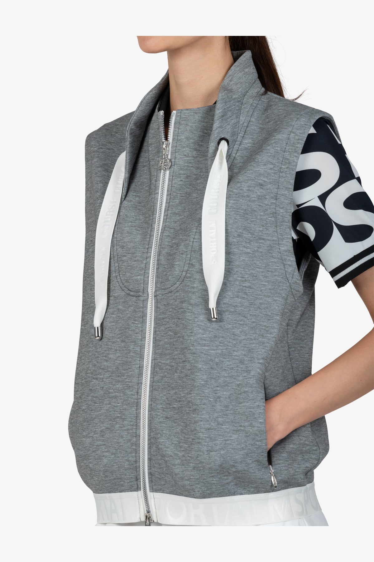 Vest with Stand-up Collar