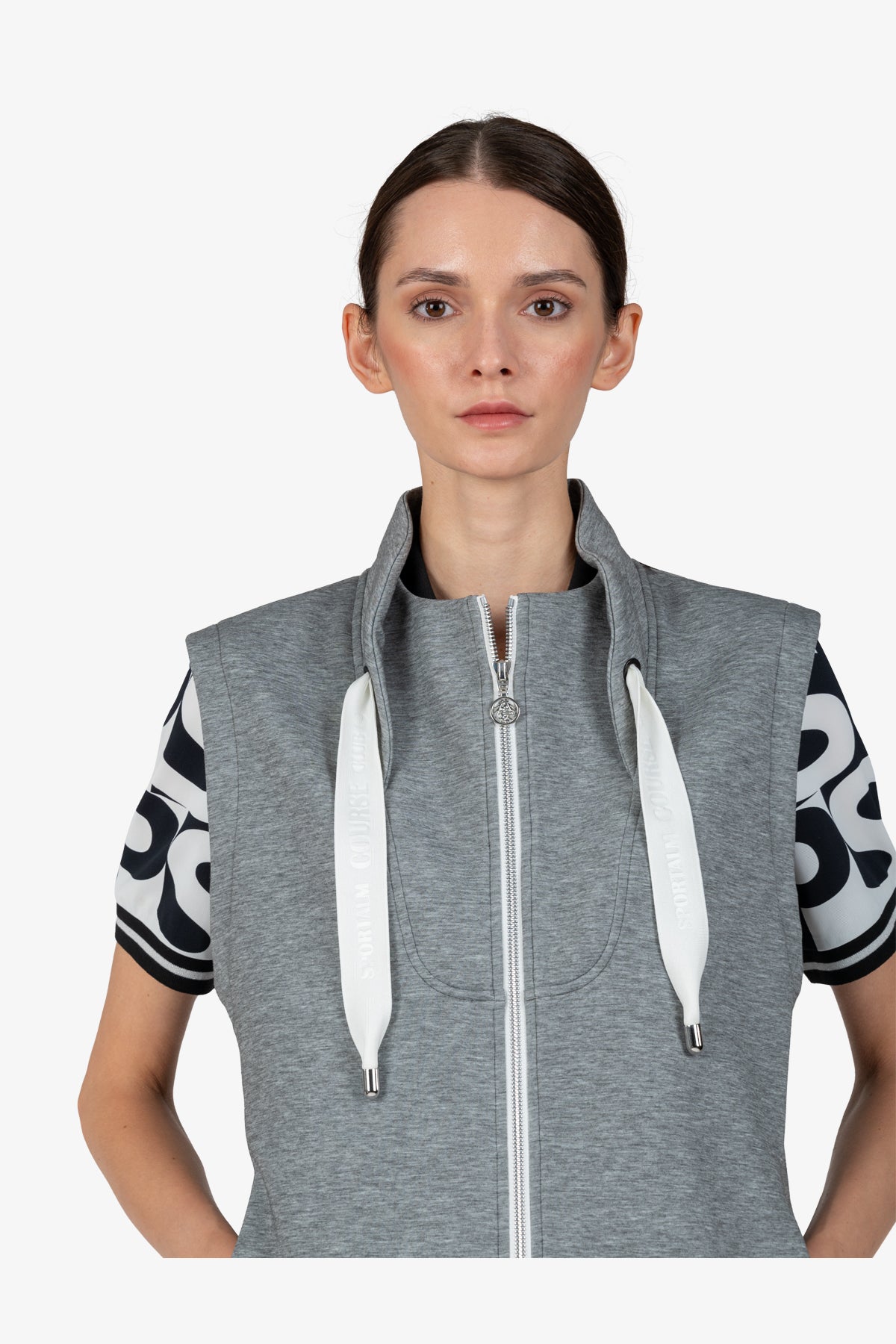 Vest with Stand-up Collar