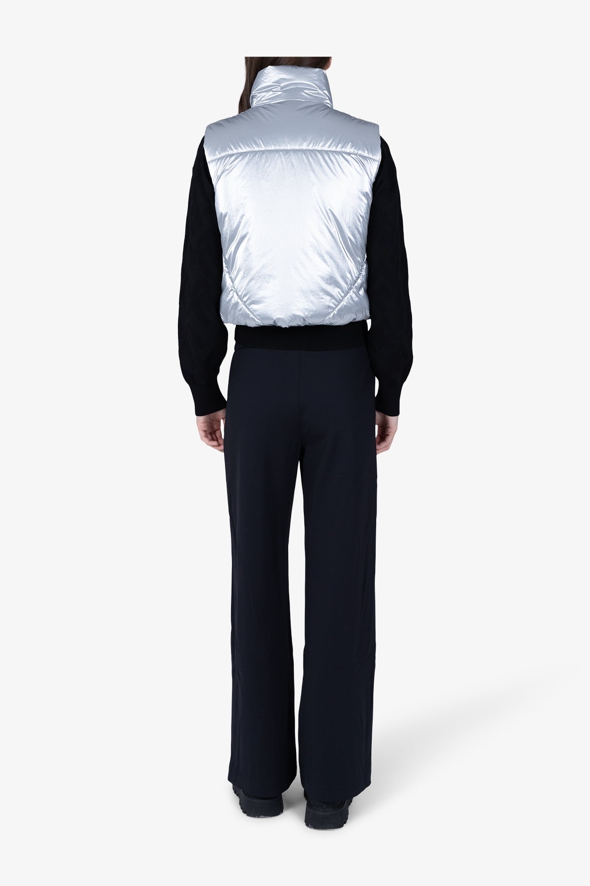 Cropped Waistcoat with Rhinestone Band