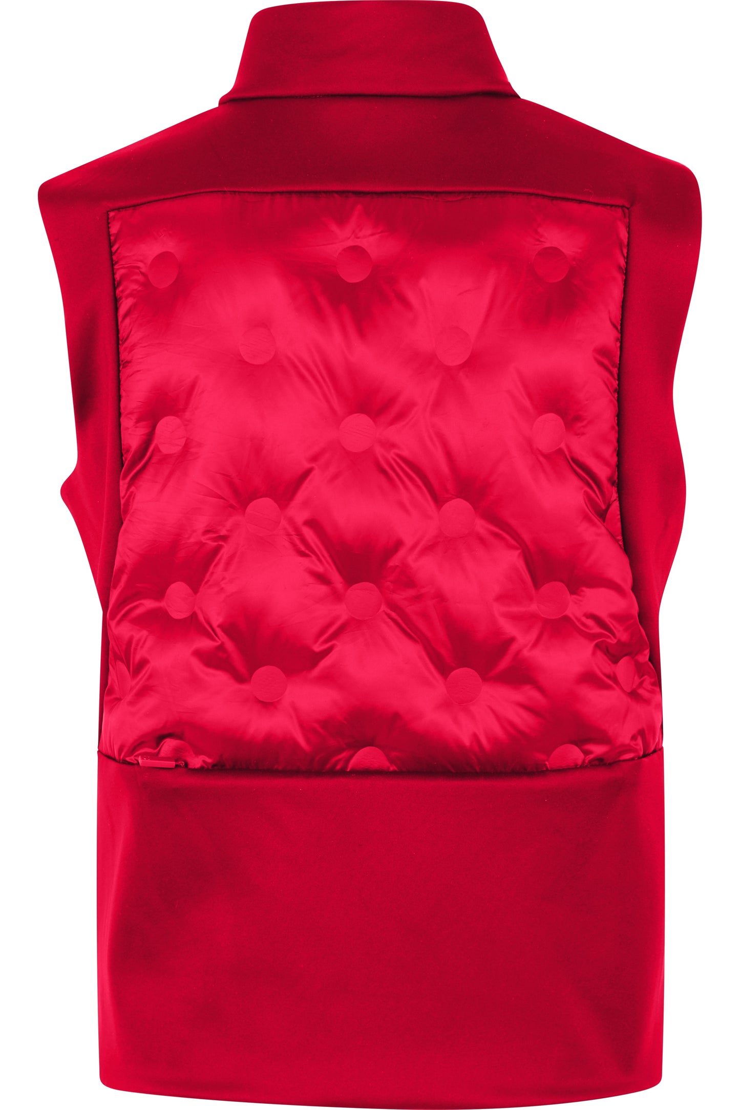 拉鏈立領拼接絎縫馬甲