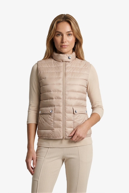 Lightweight Quilted Vest with Reversible Feature