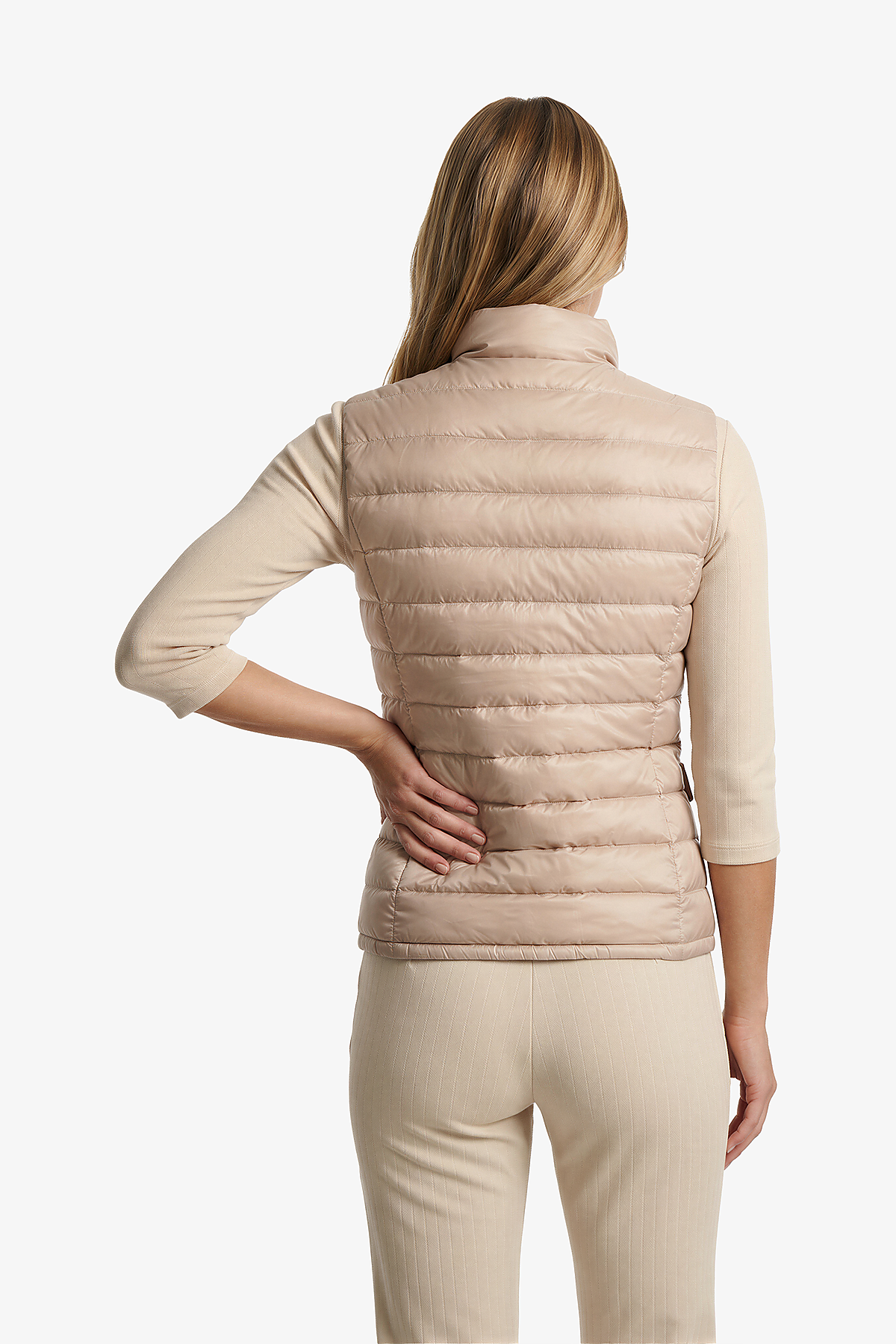 Lightweight Quilted Vest with Reversible Feature