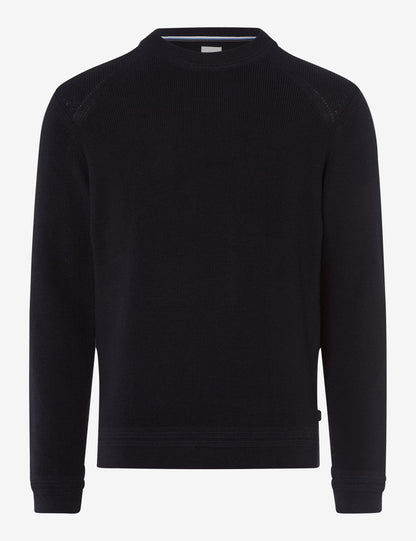 Feel Good Sportive: Knitted Sweater in a Cotton Mix