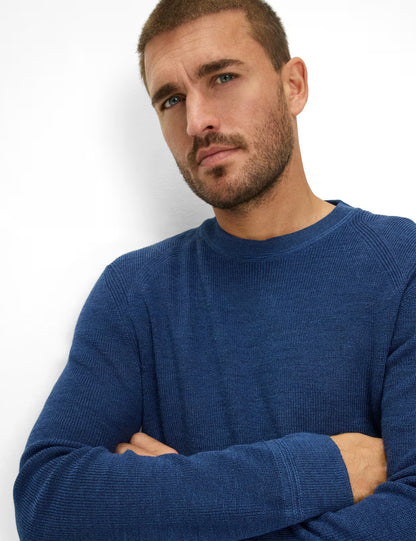 Feel Good Sportive: Knitted Sweater in a Cotton Mix