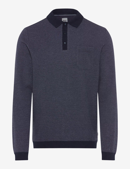 Knitted Jersey: Langarmshirt in Cotton Mix