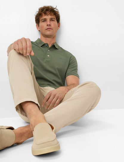 Hi-Flex Pique Knit: Polo Shirt in Cotton Mix