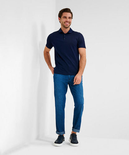 Polo Shirt in A Cotton-Polyester Blend