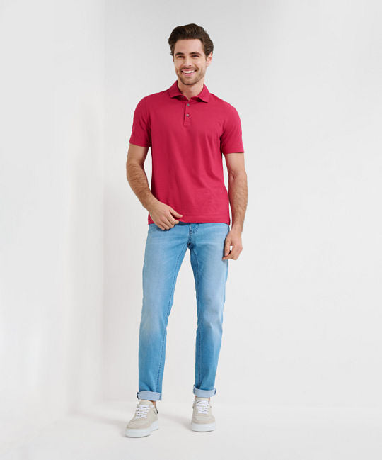 Polo Shirt in A Cotton-Polyester Blend