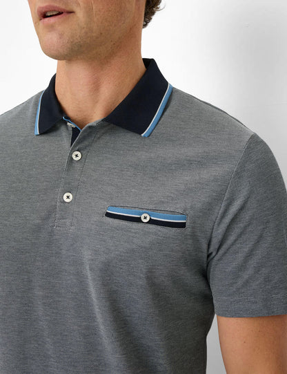 Piqué: Polo Shirt in Cotton Mix