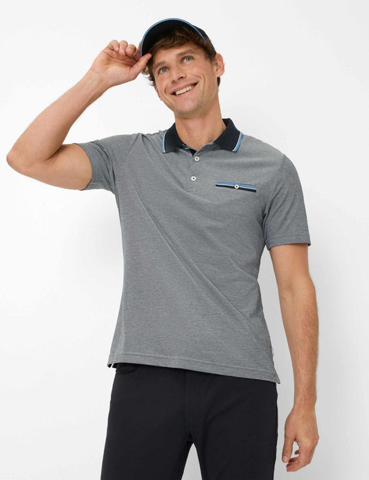 Piqué: Polo Shirt in Cotton Mix