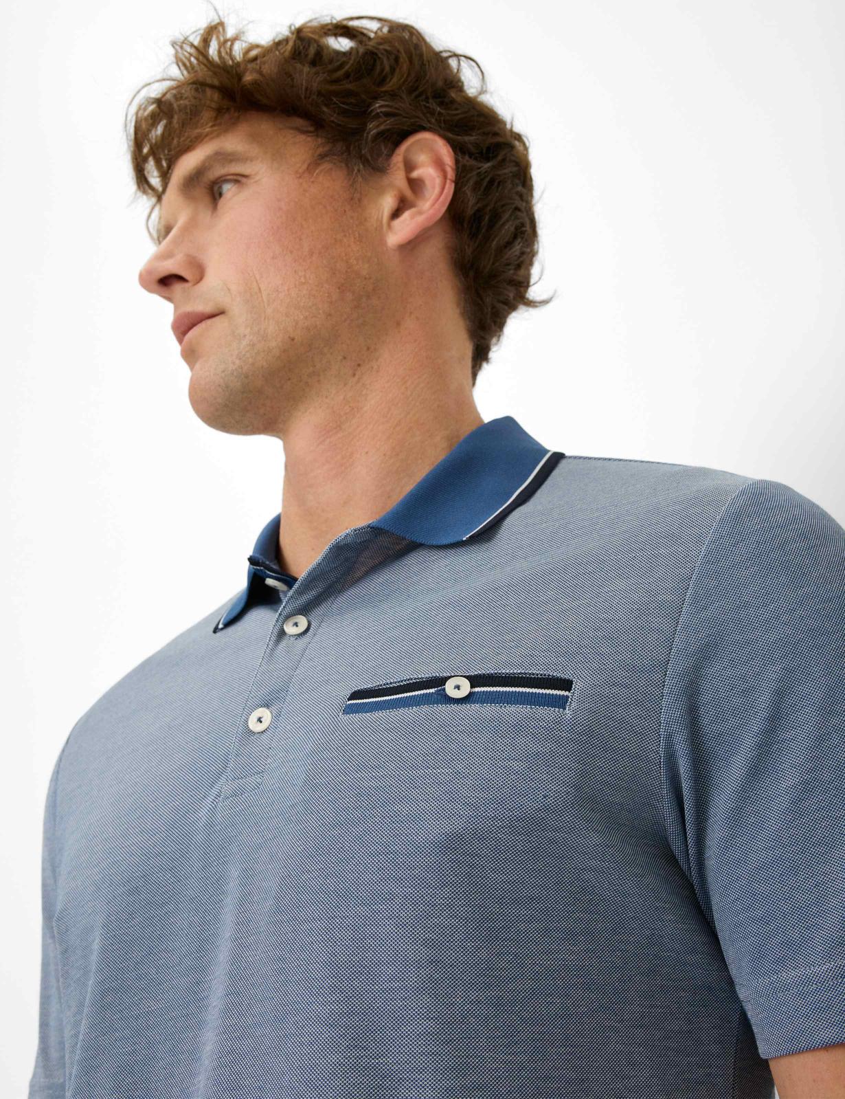 Piqué: Polo Shirt in Cotton Mix