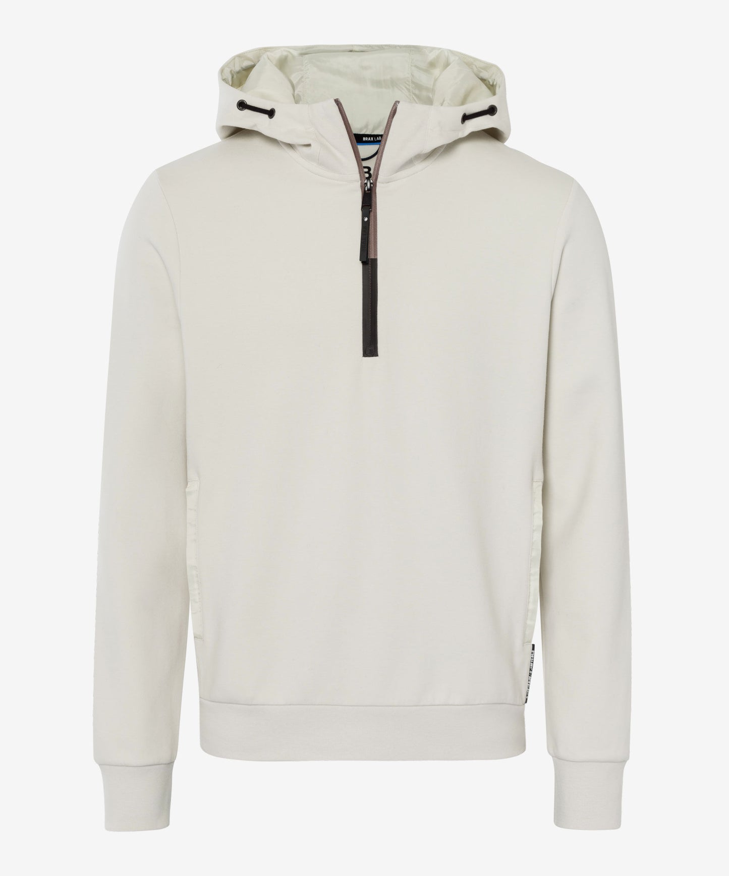 Hoodie with Contrast Zipper