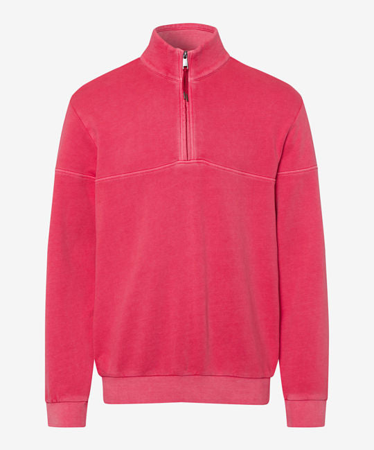 Zip-Up Sweat Jacket with Sporty Styling