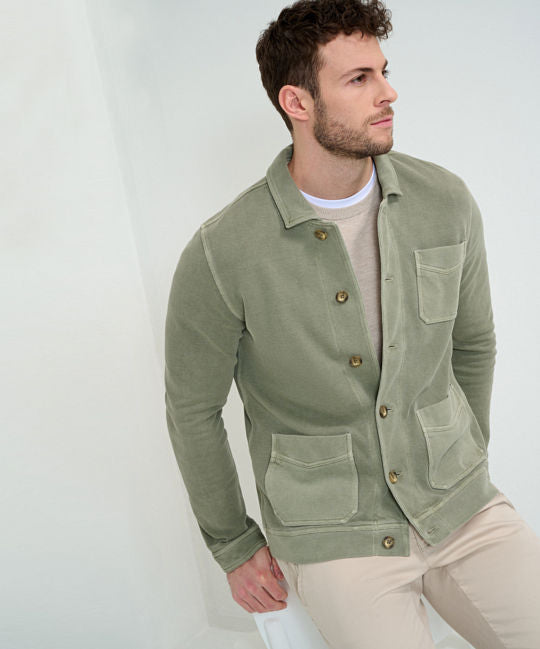 Sweat Jacket with Discreet Styling Elements