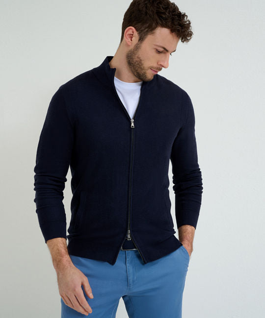 Cardigan with Zip