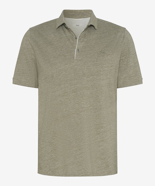 Jersey Linen: Polo Shirt in A Cotton-Linen Mix