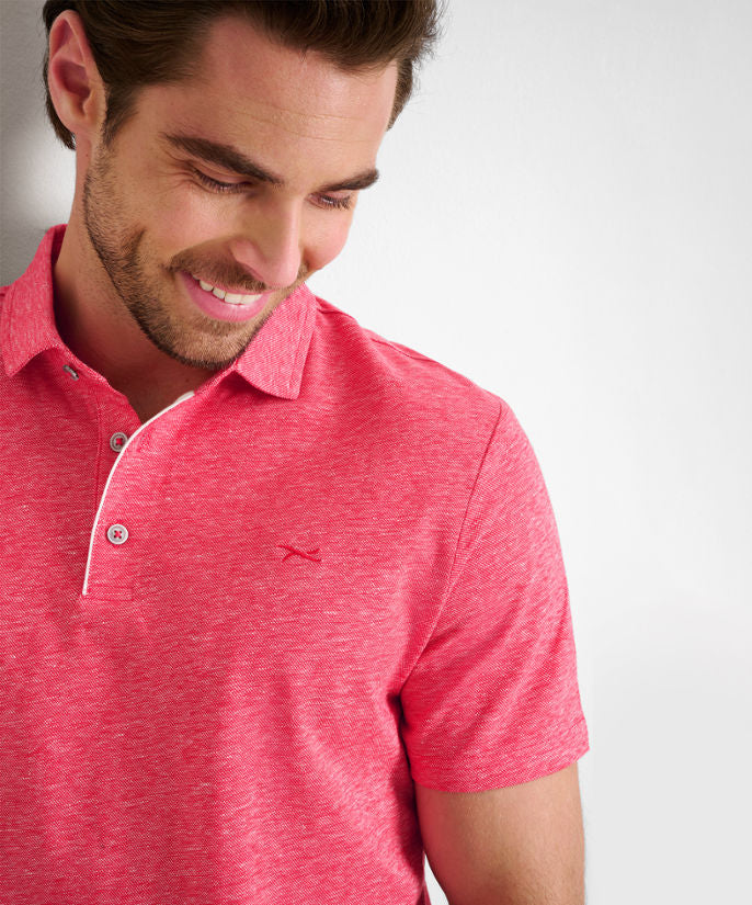 Jersey Linen: Polo Shirt in A Cotton-Linen Mix