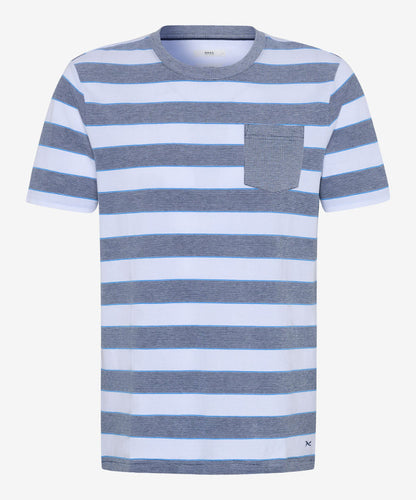 Striped T-shirt with Breast Pocket