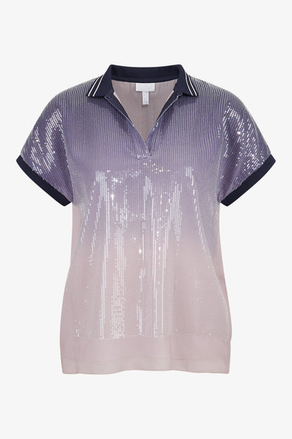 Polo Shirt with Turn-down Collar