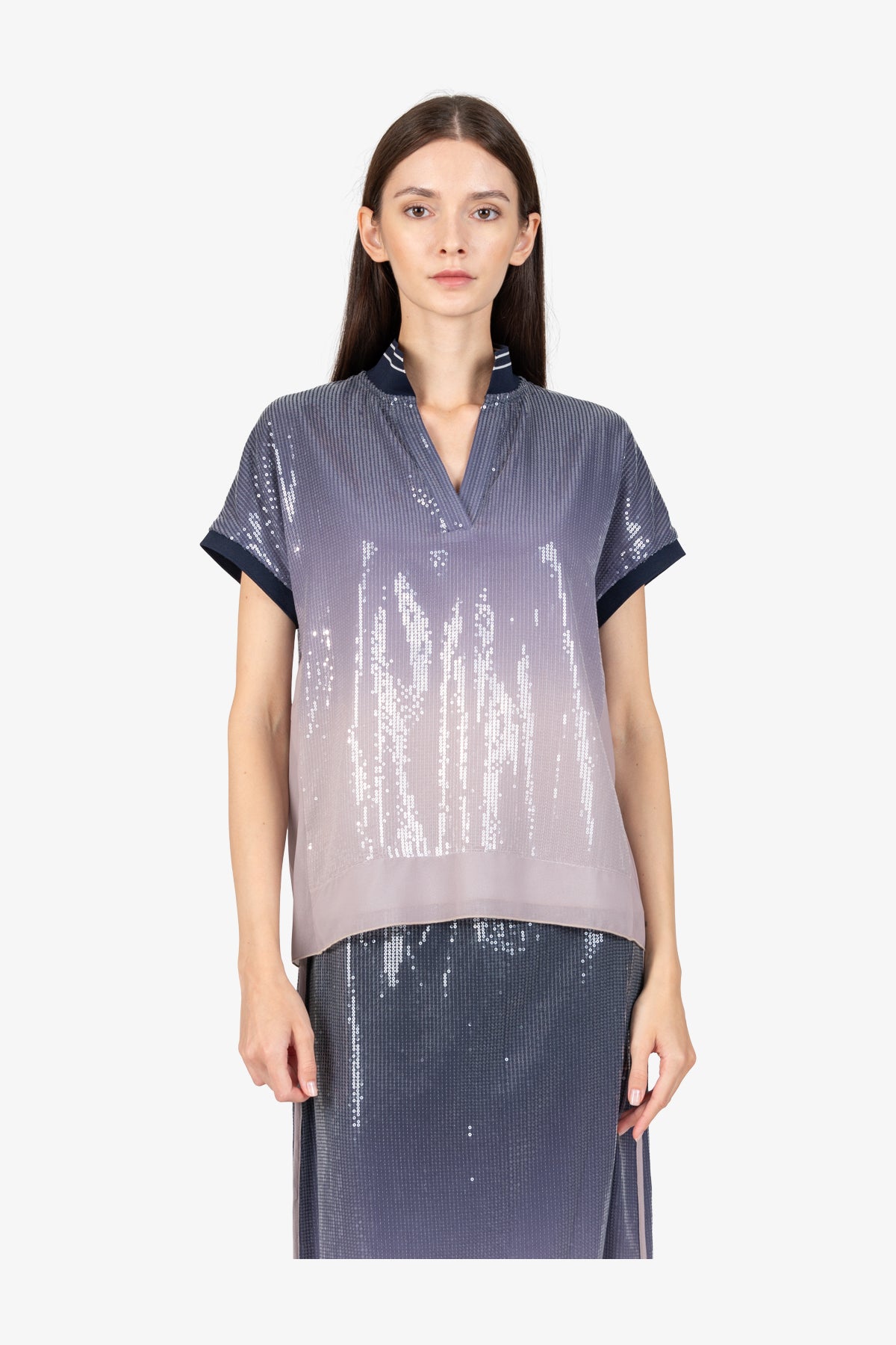Polo Shirt with Turn-down Collar