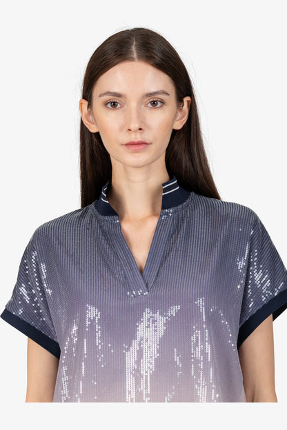 Polo Shirt with Turn-down Collar
