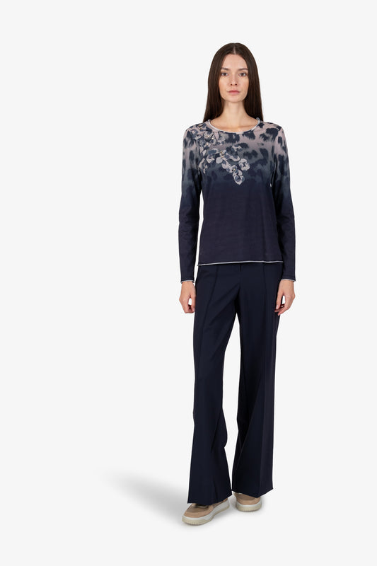 Long-sleeved Round-neck Shirt