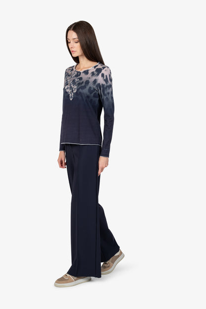 Long-sleeved Round-neck Shirt