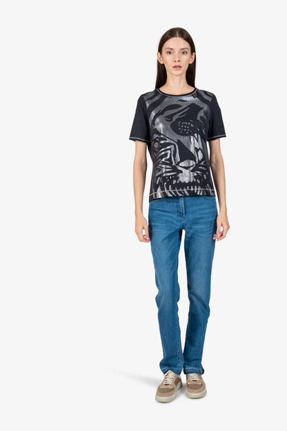 Short-sleeved Round-neck Shirt