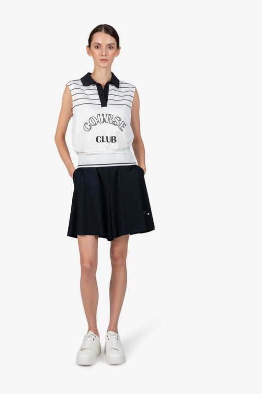Pullunder with Shirt Collar