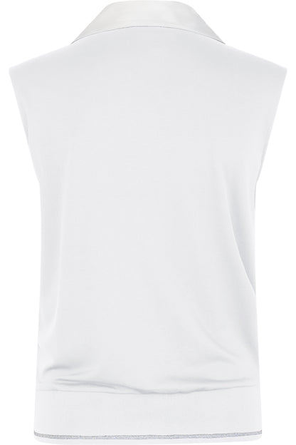 Pullunder with Shirt Collar