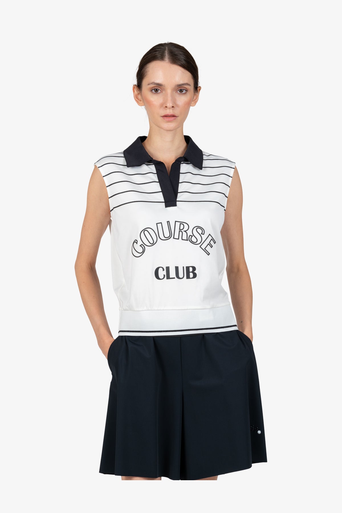 Pullunder with Shirt Collar