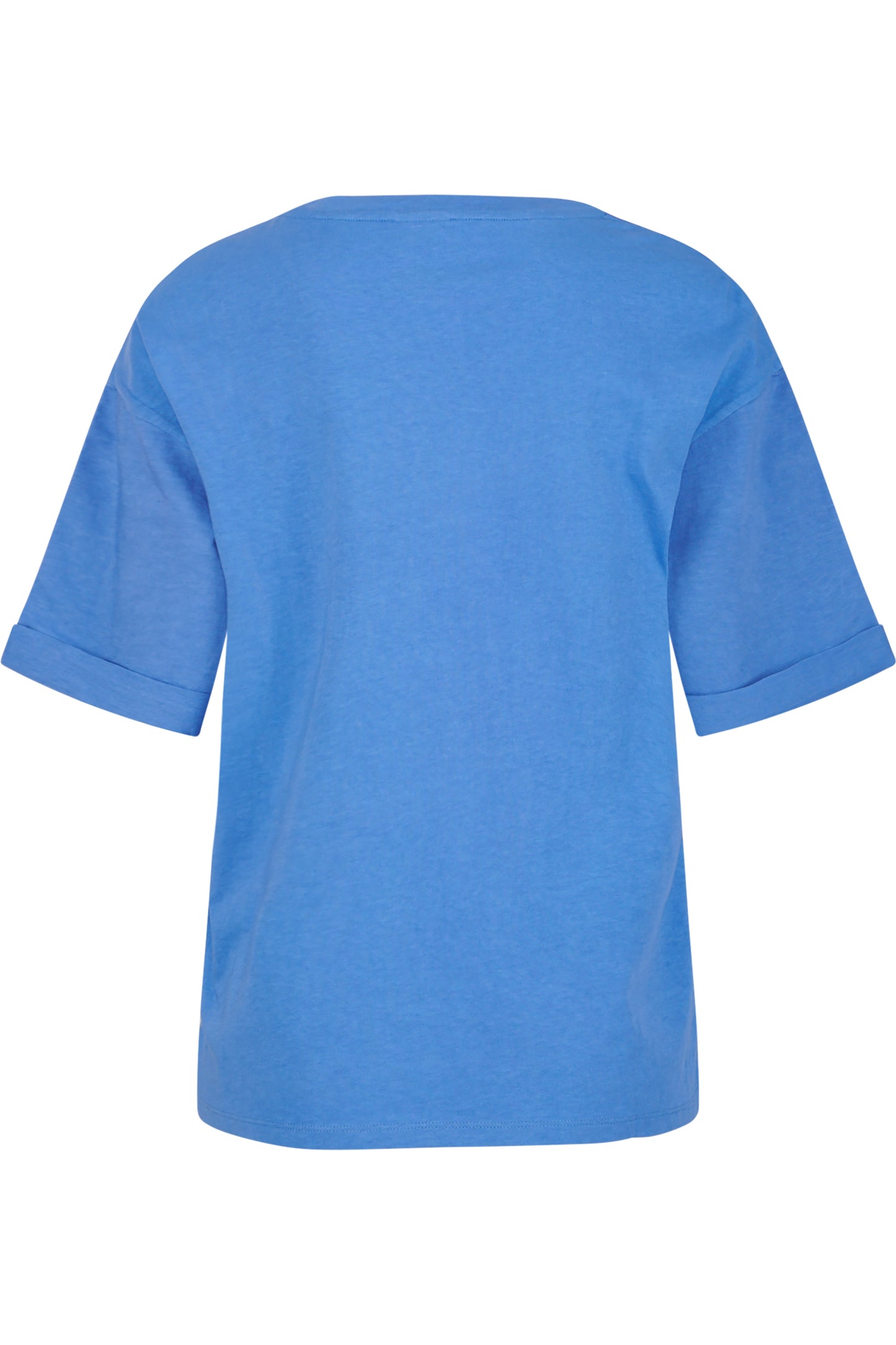 T-shirt with Round V-neck