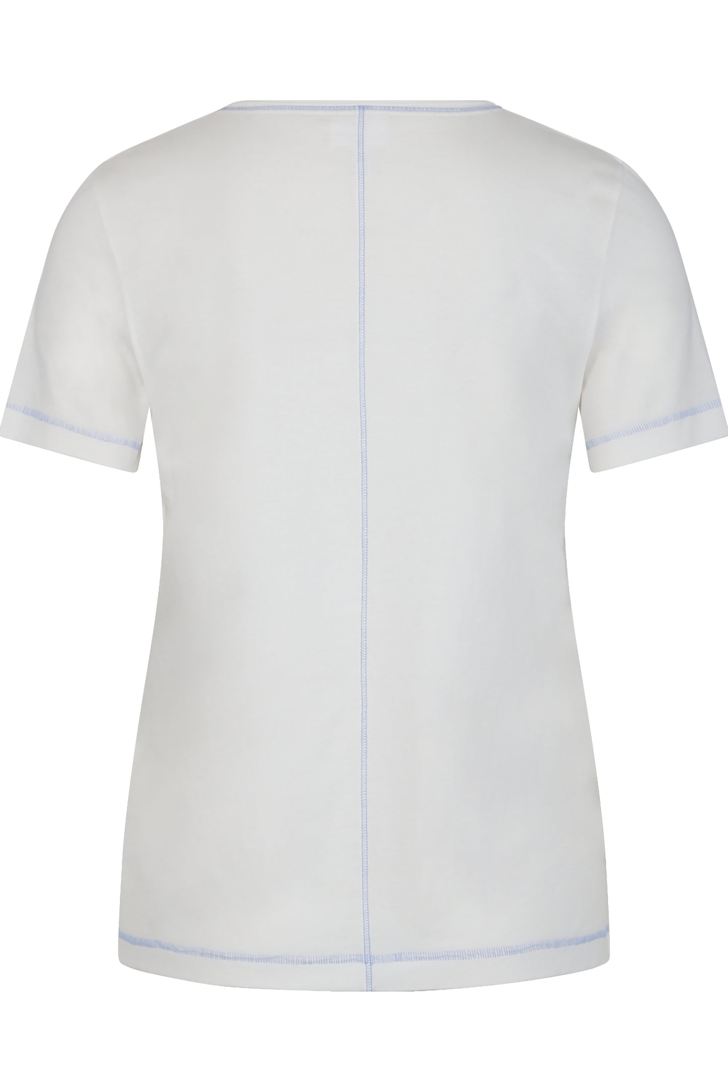 T-shirt with Rounded V-neck