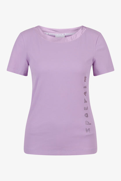 Short-sleeved Shirt in Satin Fabric