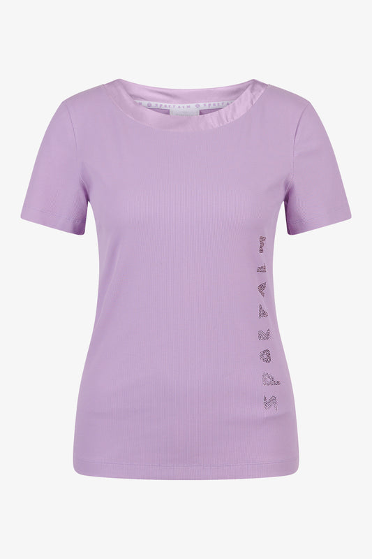 Short-sleeved Shirt in Satin Fabric