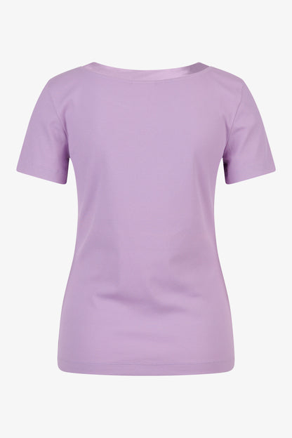 Short-sleeved Shirt in Satin Fabric