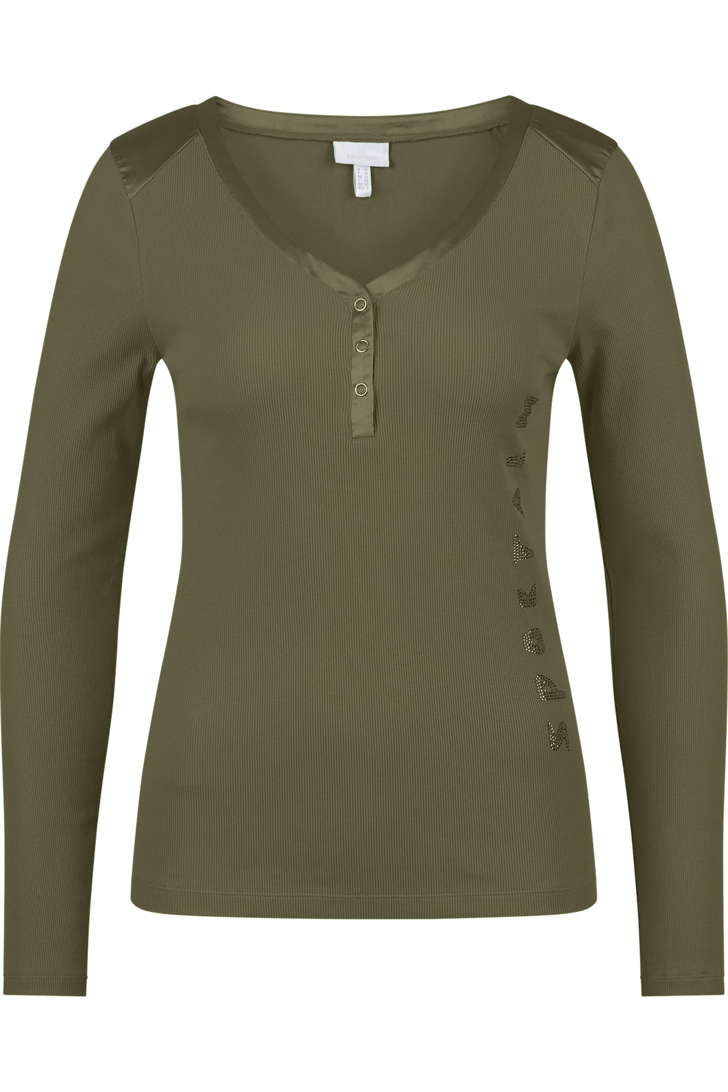 Long-sleeved Shirt with Shimmering Details