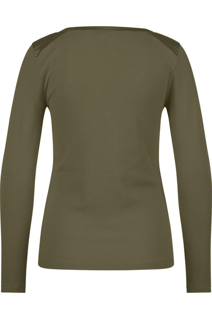 Long-sleeved Shirt with Shimmering Details
