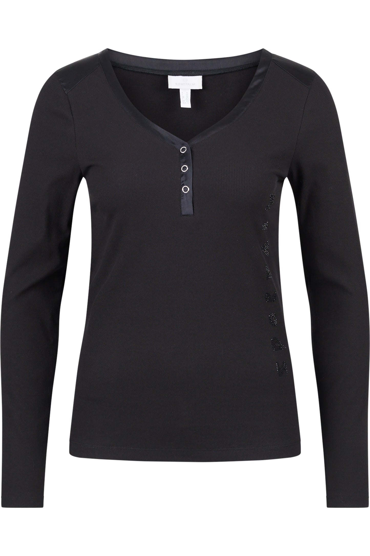 Long-sleeved Shirt with Shimmering Details