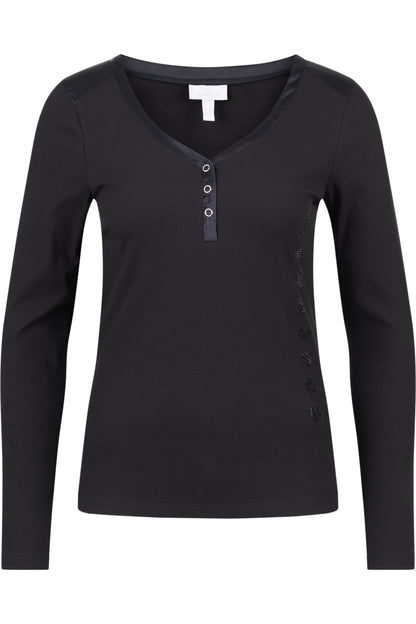 Long-sleeved Shirt with Shimmering Details
