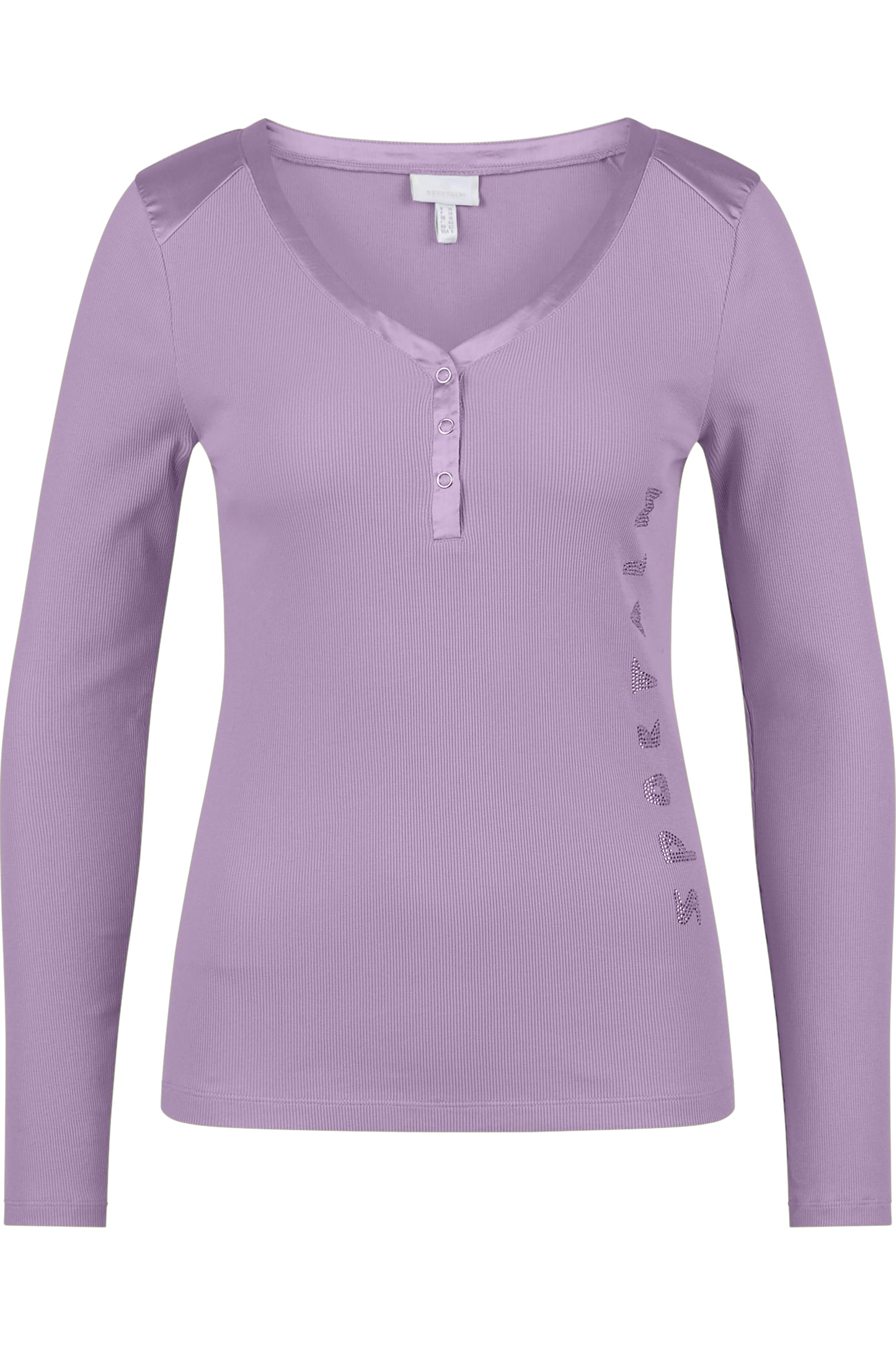 Long-sleeved Shirt with Shimmering Details