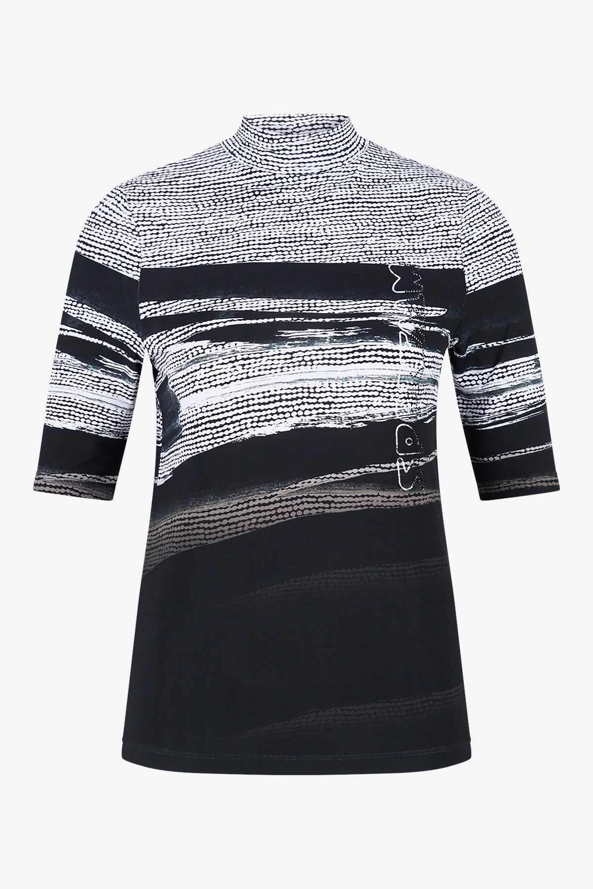 Shirt with Abstract All-over Print