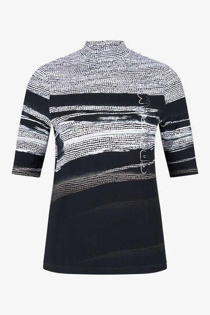 Shirt with Abstract All-over Print