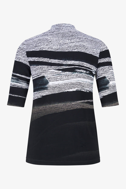 Shirt with Abstract All-over Print