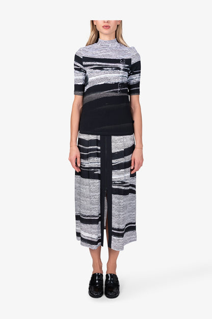 Shirt with Abstract All-over Print