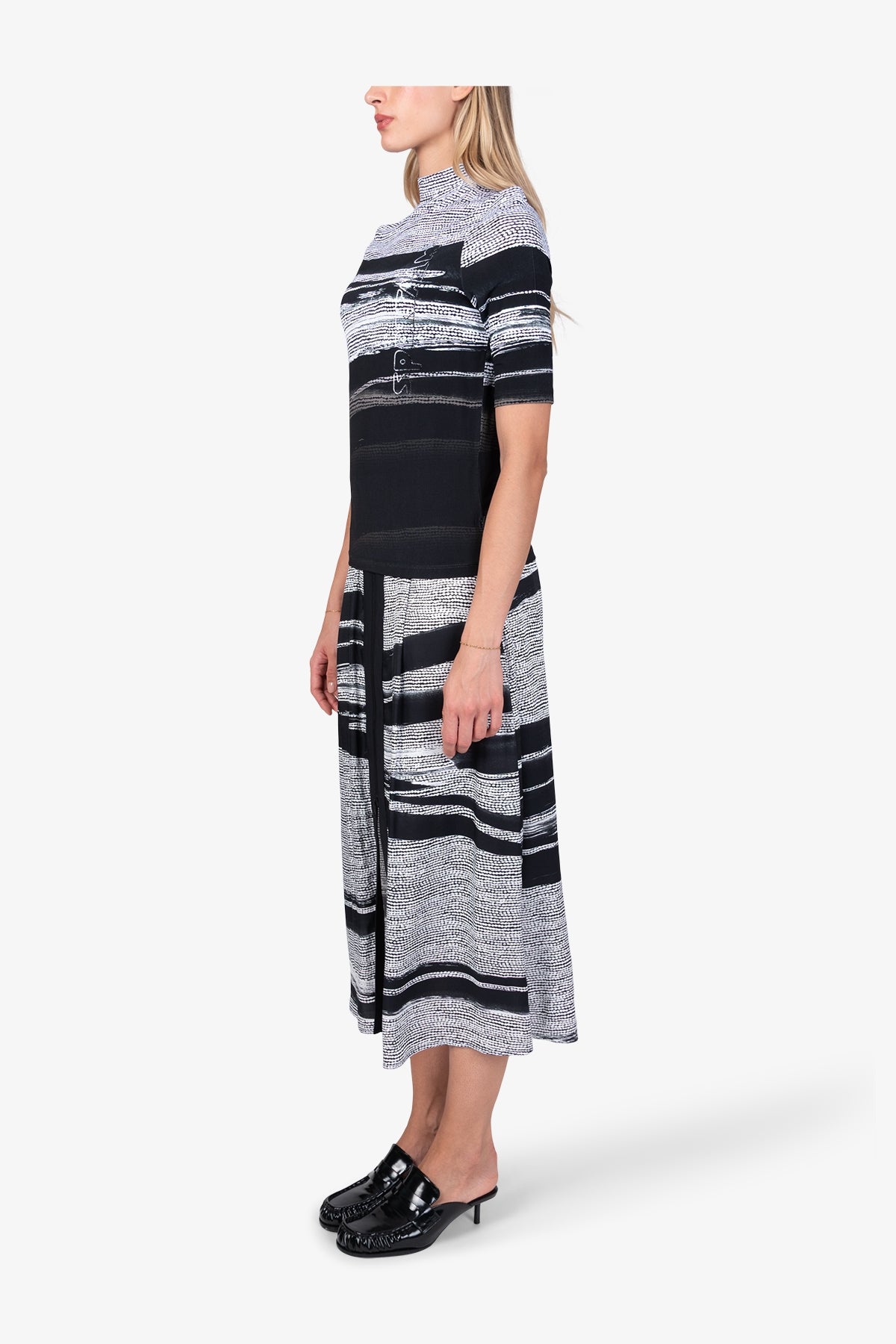 Shirt with Abstract All-over Print