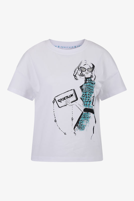 Shirt in High-quality Cotton Jersey Fabric
