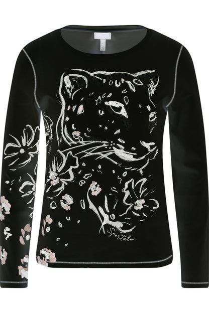 Shirt with Elaborate Leo Print
