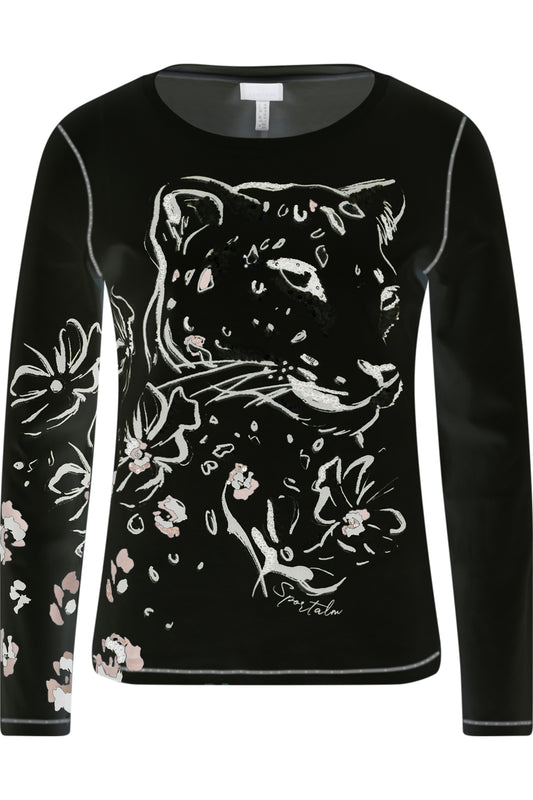 Shirt with Elaborate Leo Print